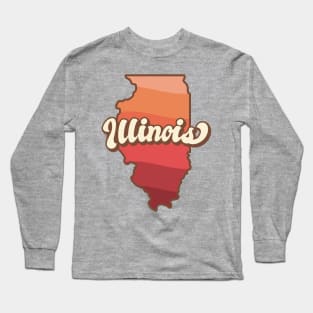 Illinois Retro Long Sleeve T-Shirt